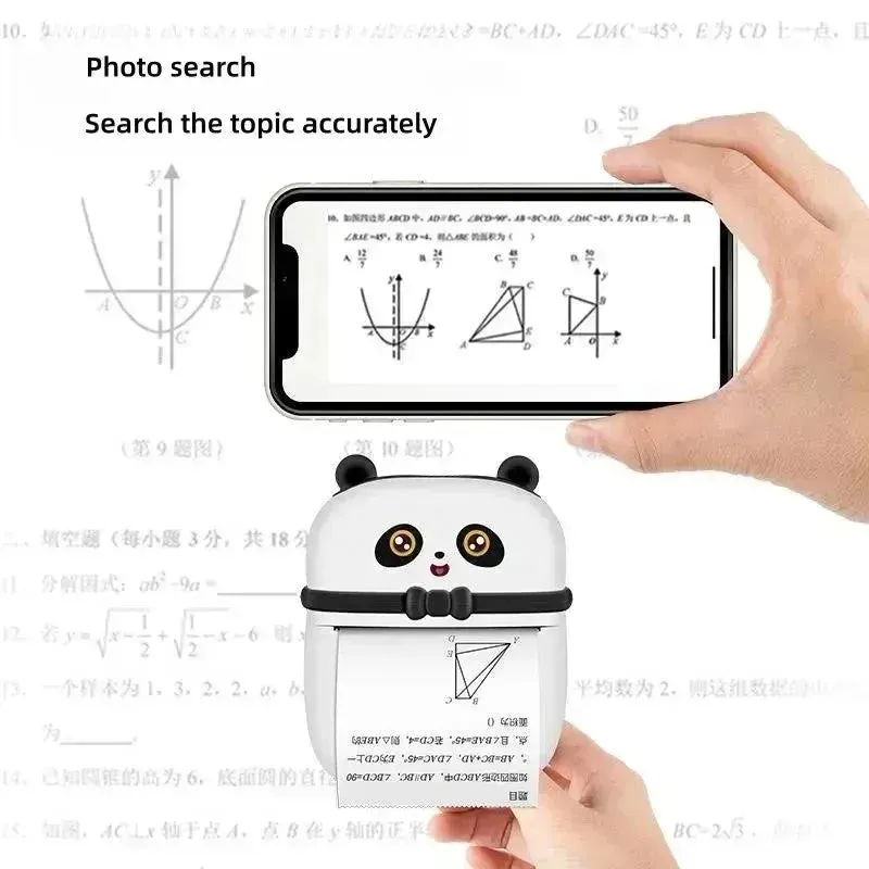 Adorable Panda Mini Thermal Printer