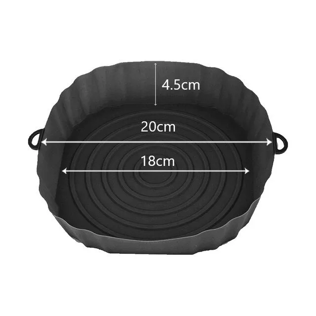 Air Fryer Baking Tray Silicone Pot Nonstick Airfryer Baking Form