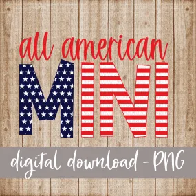 All American Mini, Stars and Stripes, Red - Digital Download