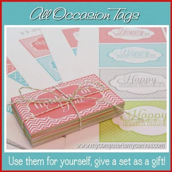 All Occasion {Gift Tag Set} PRINTABLE