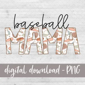 Baseball Mama, Baseball Collage - Digital Download