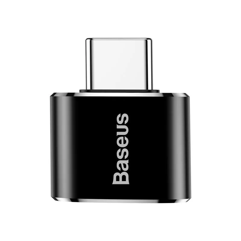 Baseus USB Female To Type-C Male Adapter Converter Black (CATOTG-01)