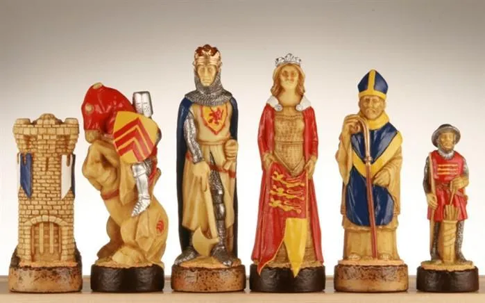 Battle of Bannockburn Handpainted Chess Pieces - SAC