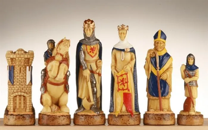 Battle of Bannockburn Handpainted Chess Pieces - SAC