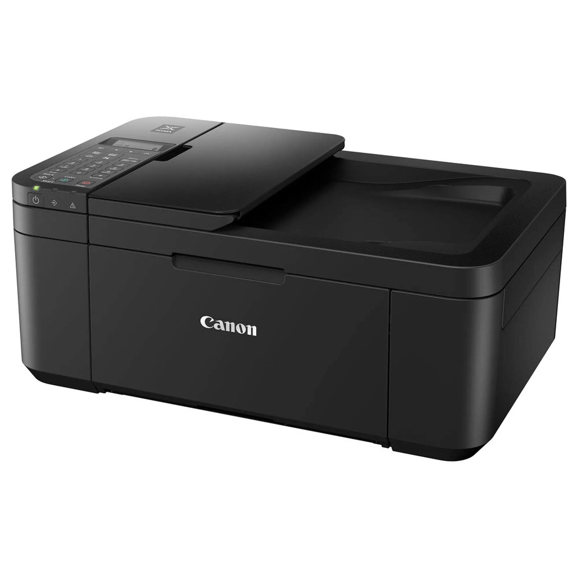 Canon PIXMA TR4720 Wireless All-in-One Printer Black with 10FT Angle USB 2.0 480MBPS Type A Male To B Male Cable and Tech Smart USA Printer Essentials Digital Download Card for PC