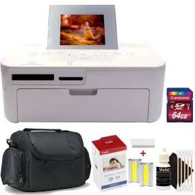 Canon Selphy CP1000 Compact Photo Printer White   Canon KP-108IN 4x6 Paper Set Accessory Kit