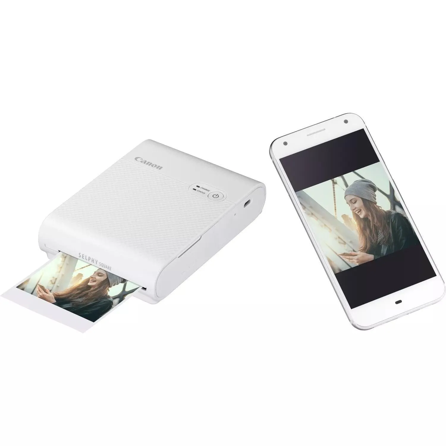 Canon Selphy Square QX10  Wireless Compact Photo Printer - White | 4108C003