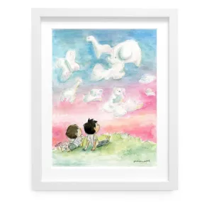 Cloud Watching Art Print