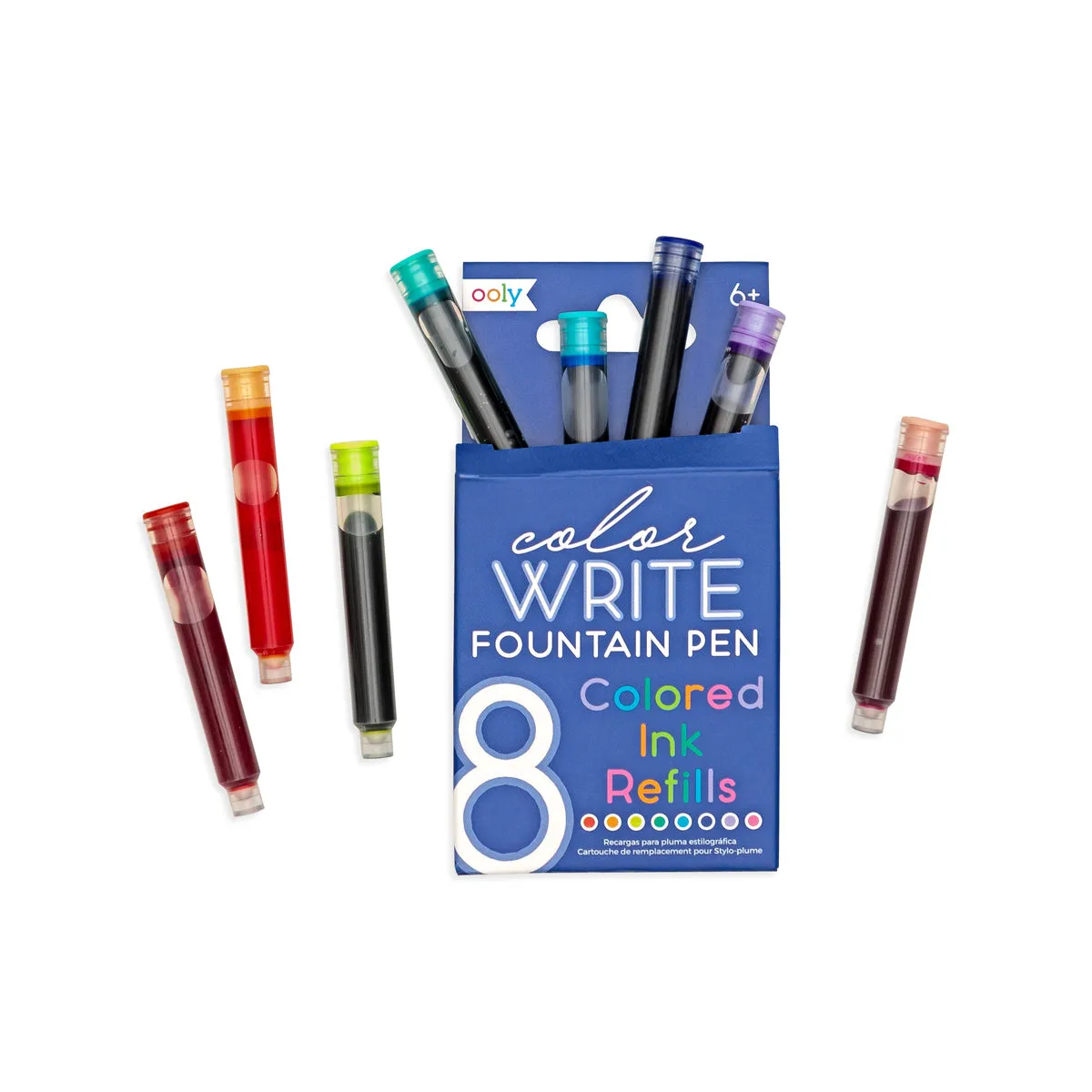 Color Write Colored Fountain Pen Refills