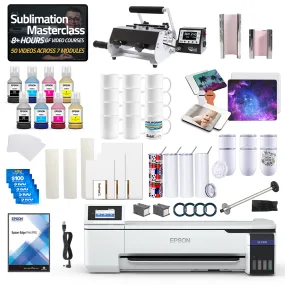 Epson SureColor F570 24" Pro Sublimation Printer 2-in-1 Mug Press Bundle