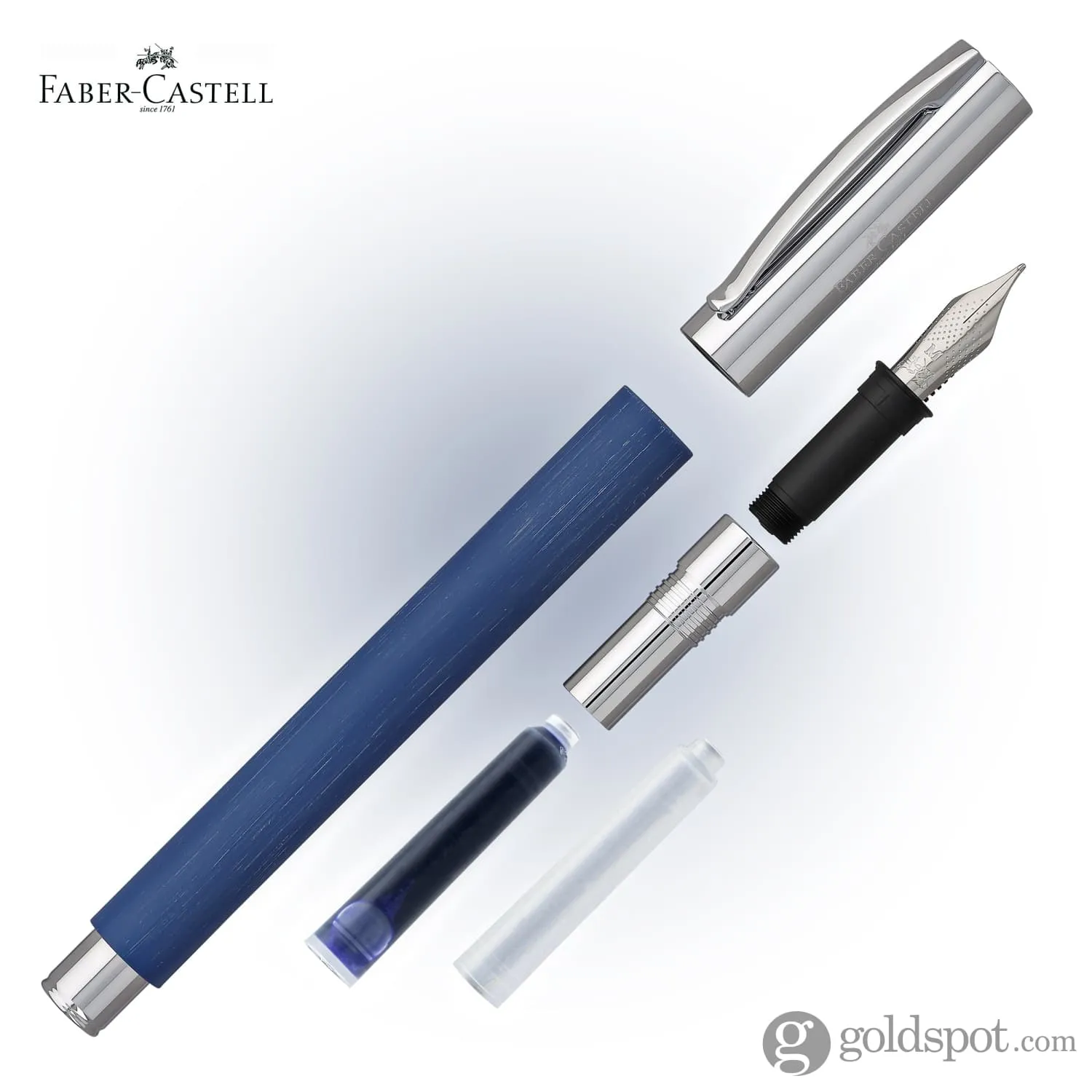 Faber-Castell Ambition Fountain Pen in Blue Resin