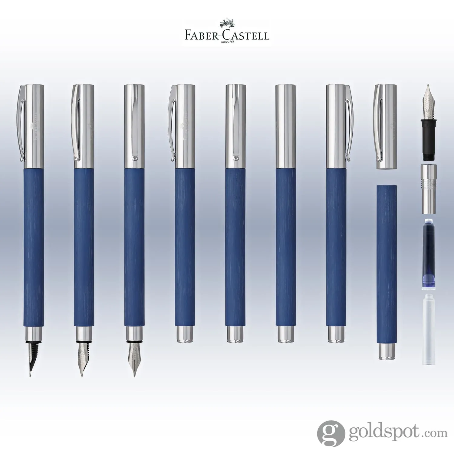 Faber-Castell Ambition Fountain Pen in Blue Resin