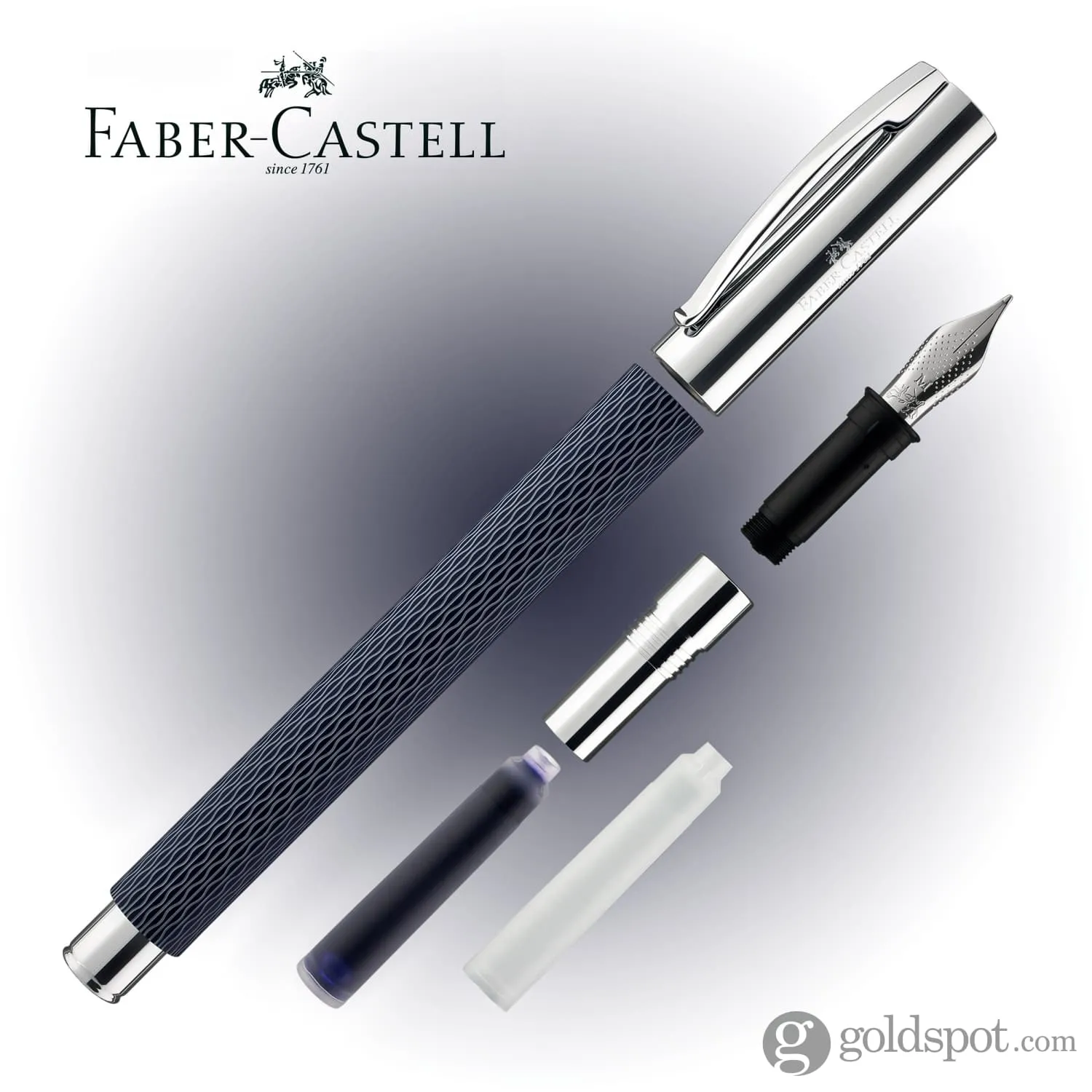 Faber-Castell Ambition OpArt Fountain Pen in Deep Water