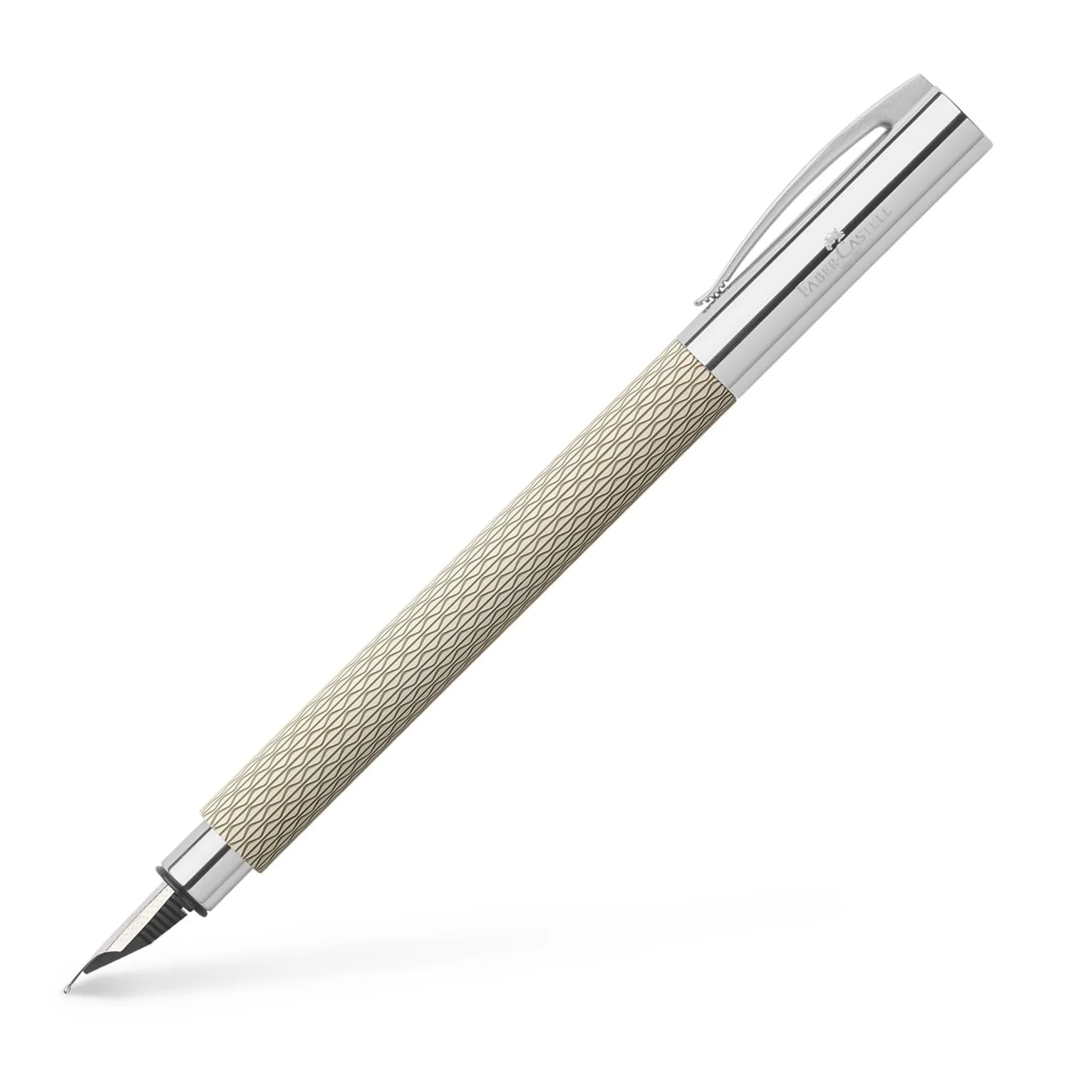 Faber-Castell Ambition OpArt Fountain Pen in White Sand - Medium Point