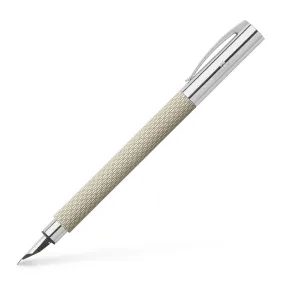 Faber-Castell Ambition OpArt Fountain Pen in White Sand - Medium Point