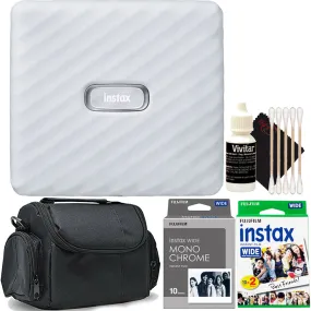 FUJIFILM INSTAX Link Wide Smartphone Printer Ash White   Wide Film Accessory Kit