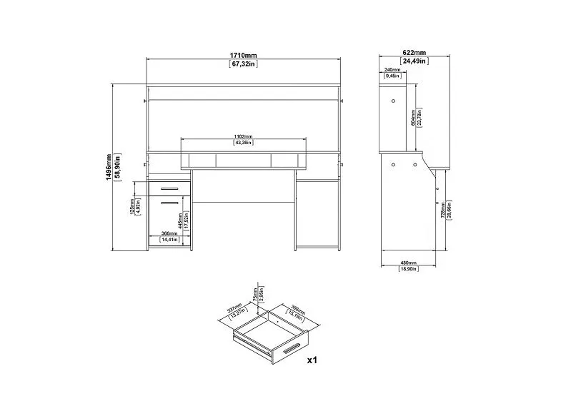 Function Plus Gaming Desk