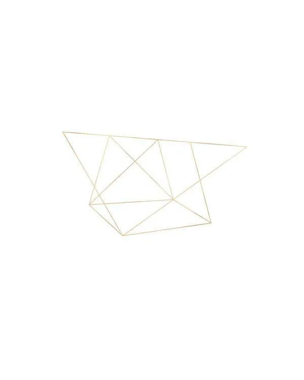 Geometric Scandinavian Copper Modern Wall Art Prints  -  Set of 4