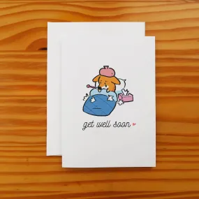 Get Well Soon Corgi Greeting Card