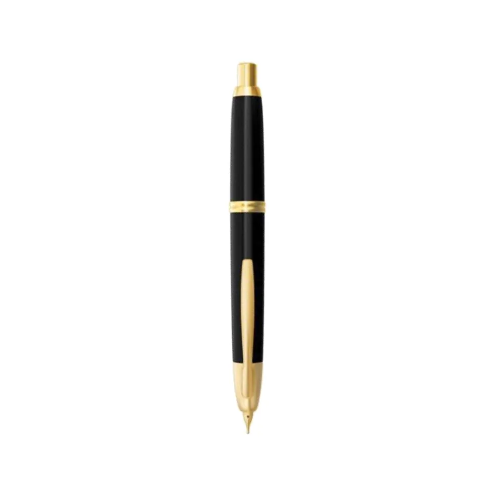 Gold Pilot Capless Fountain Pen - Medium Nib