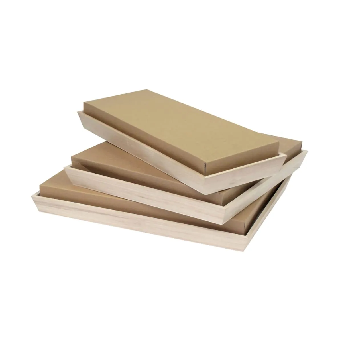 Heavy Duty Wooden Tray, Biodegradable Serving Wood Table Trays for Snacks