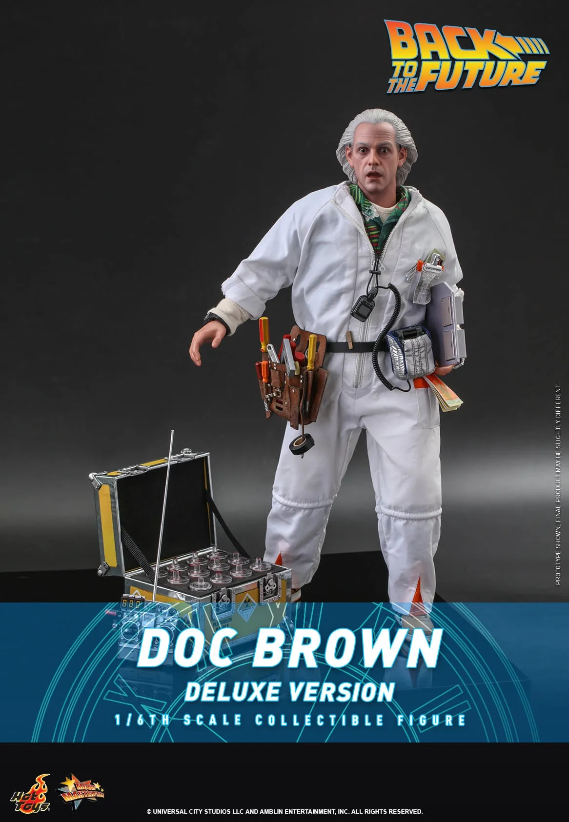 Hot Toys - MMS610 - Back to the Future - 1/6th scale Doc Brown Collectible Figure (Deluxe Version)