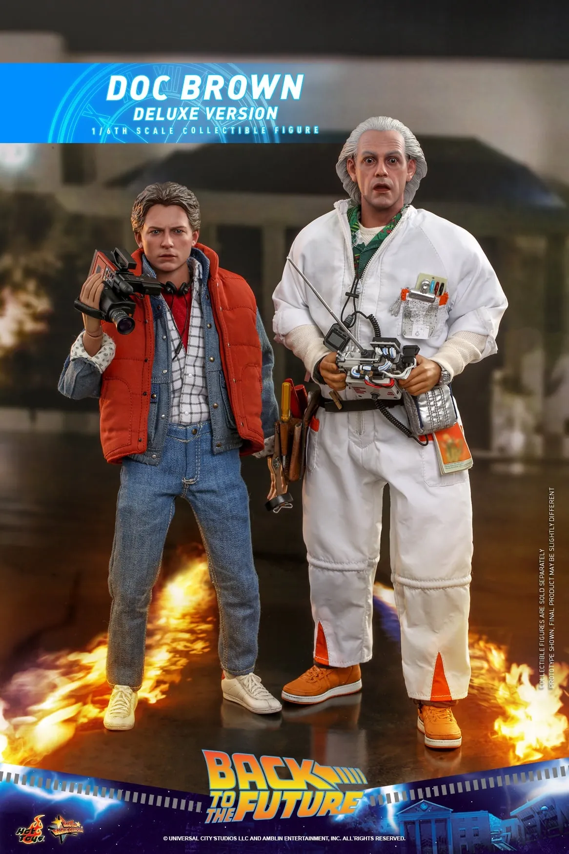 Hot Toys - MMS610 - Back to the Future - 1/6th scale Doc Brown Collectible Figure (Deluxe Version)