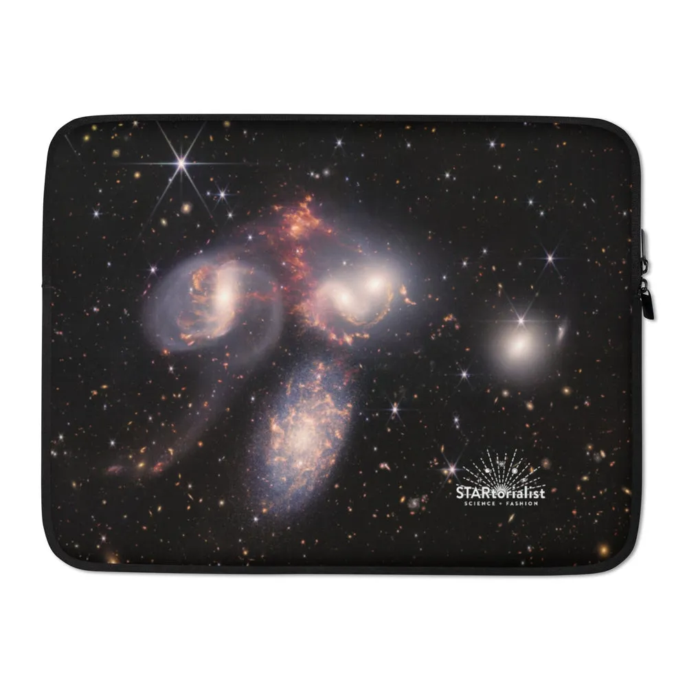 JWST Stephan's Quintet Galaxies Laptop Sleeve