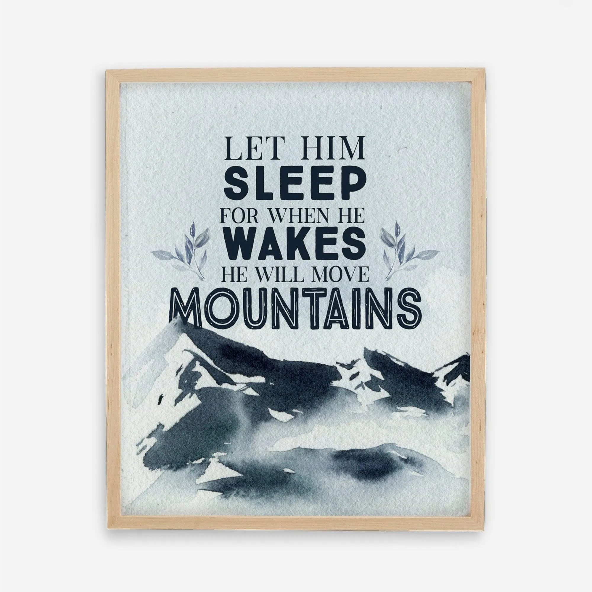 Let Him Sleep in Mountains in Navy