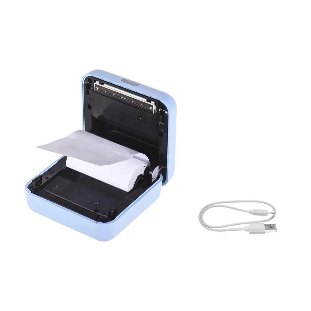 Mini Pocket Thermal Paper Photo Printer with Paper- USB Charging