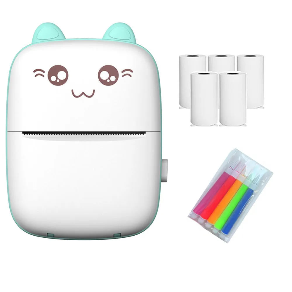 Mini Thermal Pocket Printer with Android & IOS App for Kids  - USB Rechargeable