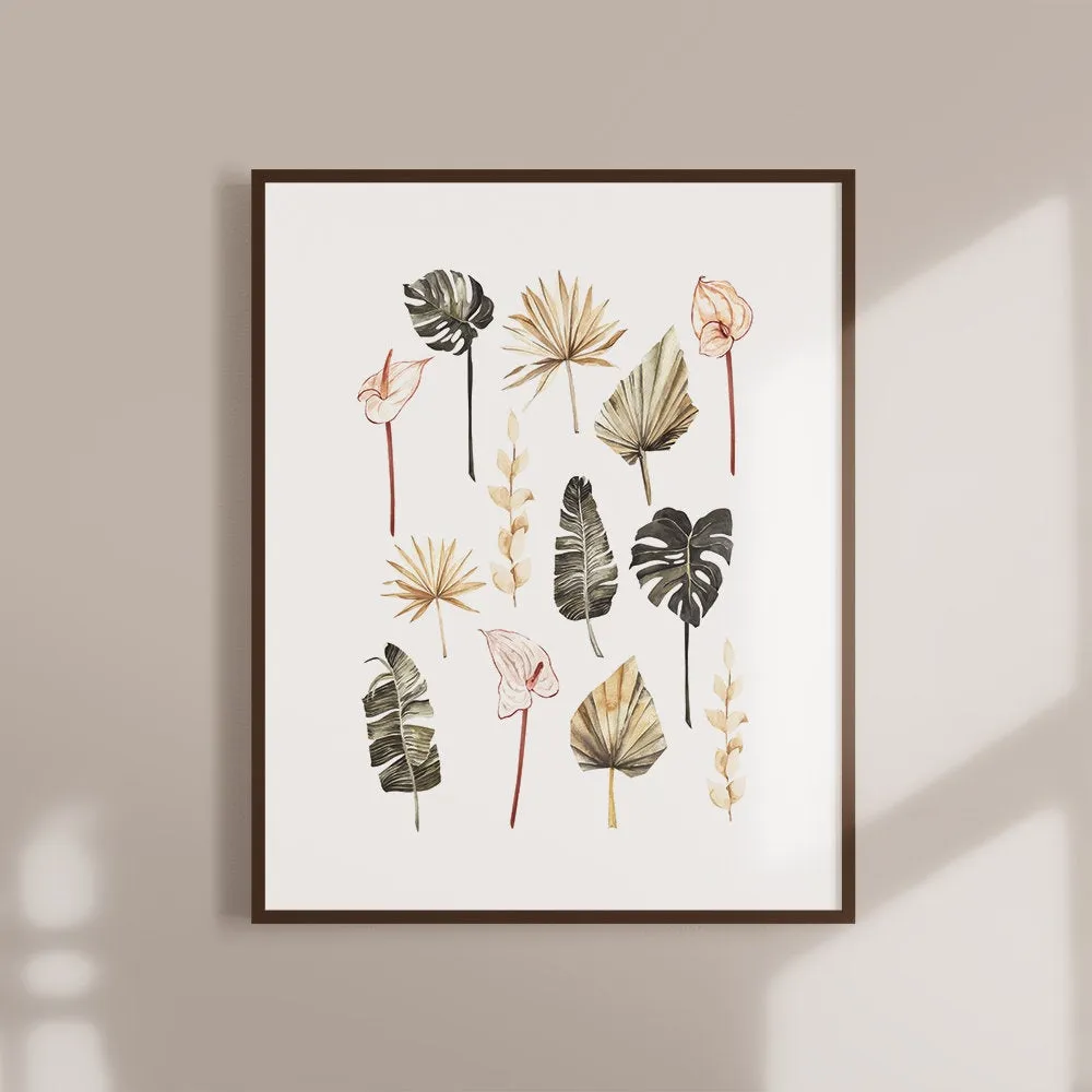 Monstera Botanical Tropical Wall Art