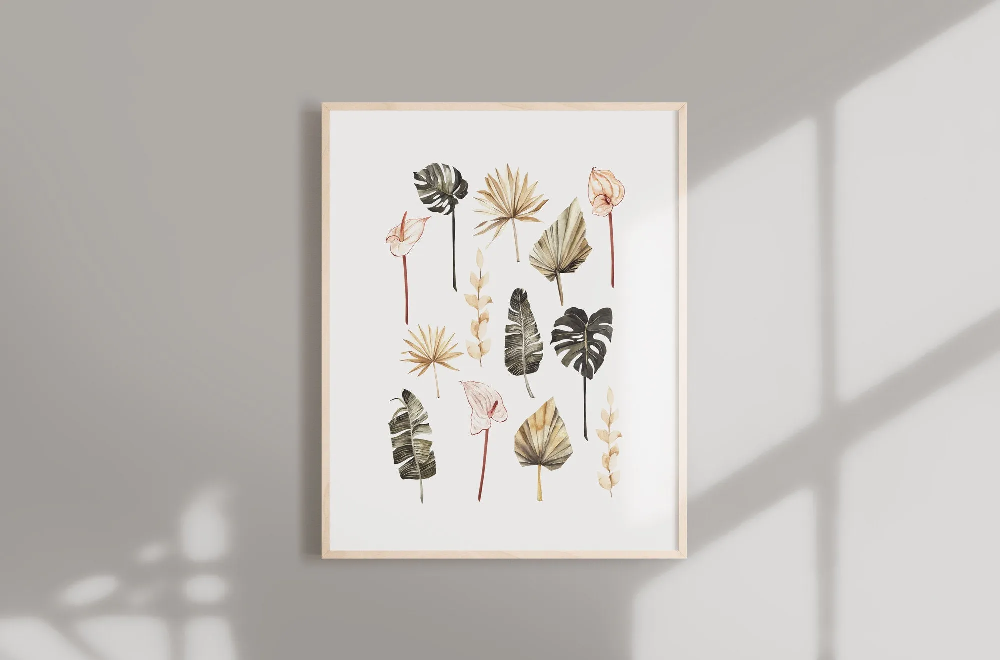 Monstera Botanical Tropical Wall Art