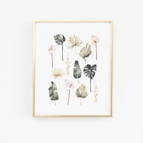 Monstera Botanical Tropical Wall Art