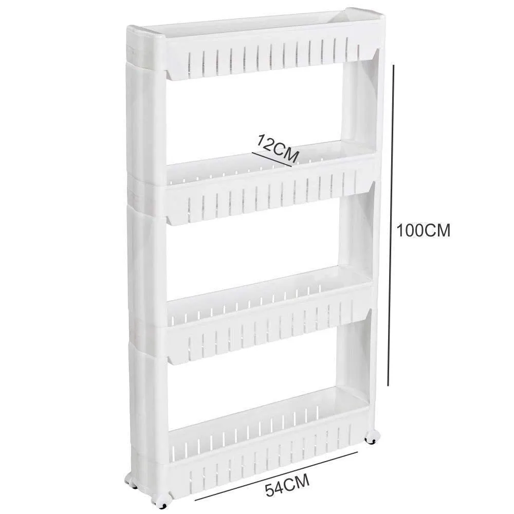 Multipurpose 4 Layer Space Saving Storage Organizer Rack Shelf