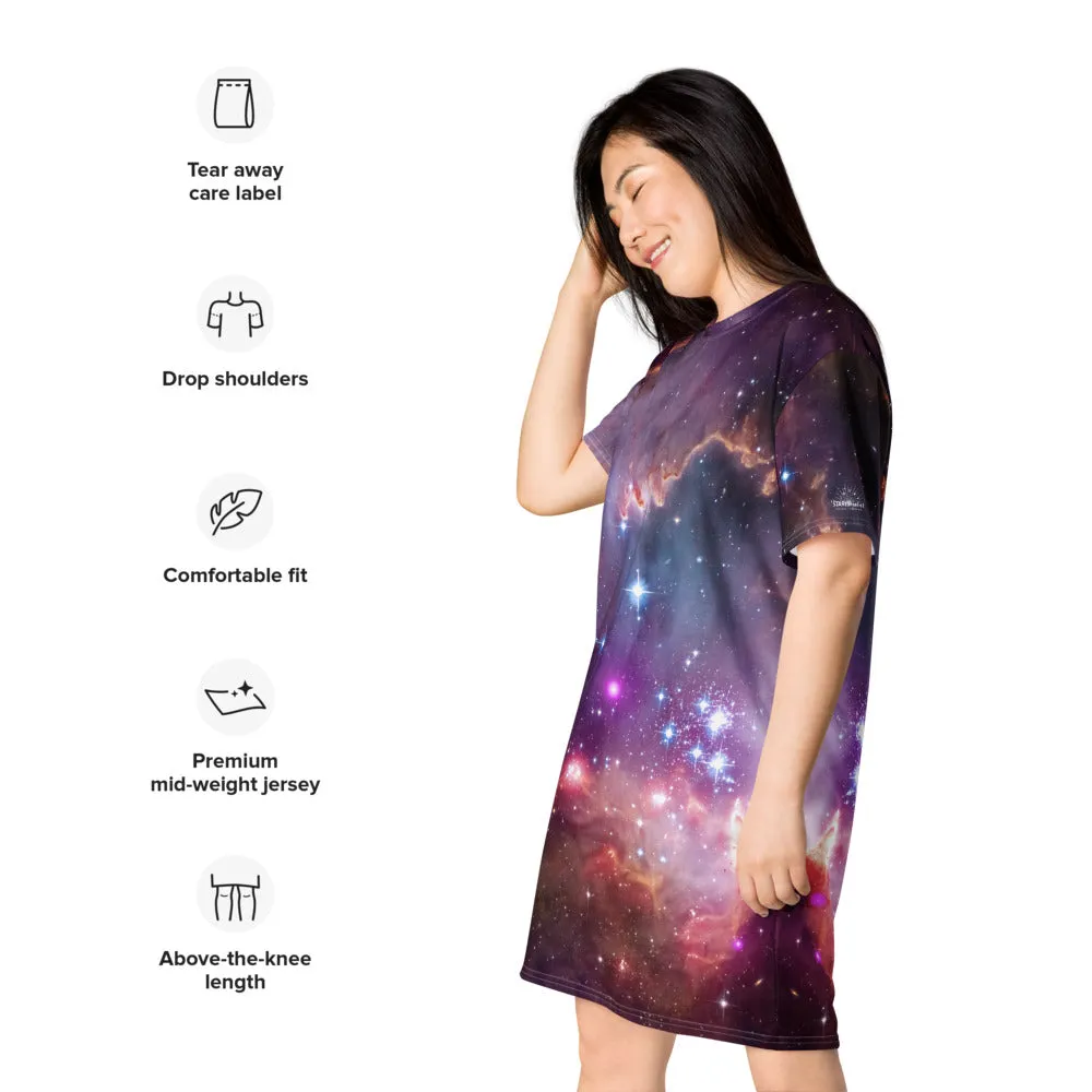 NGC 602 Nebula T-Shirt Dress