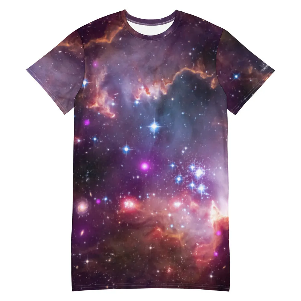 NGC 602 Nebula T-Shirt Dress