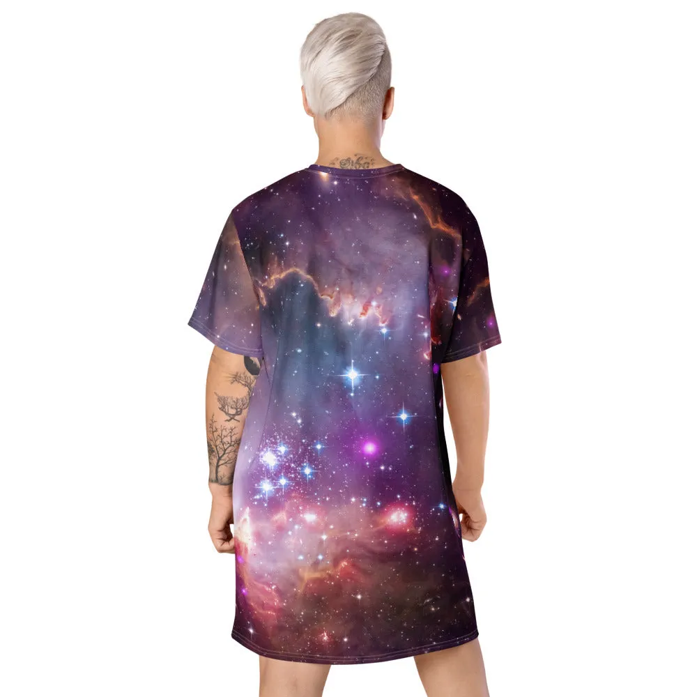 NGC 602 Nebula T-Shirt Dress