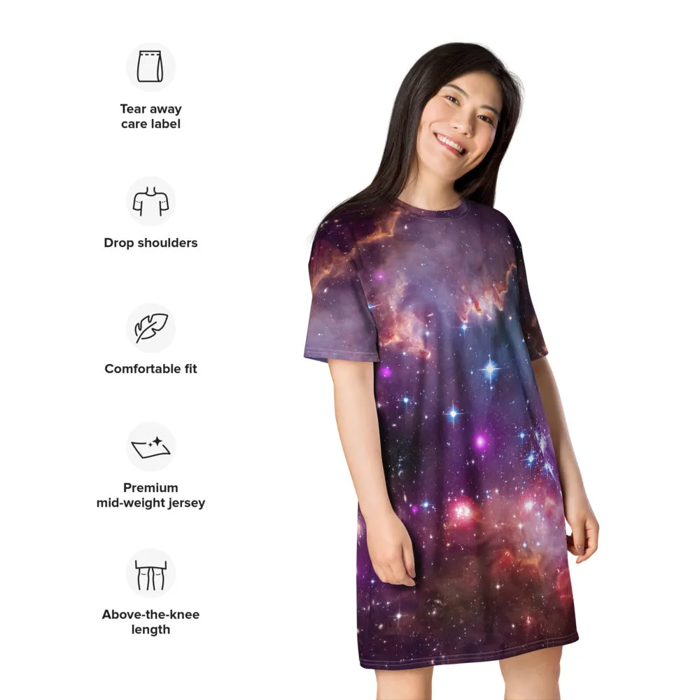 NGC 602 Nebula T-Shirt Dress