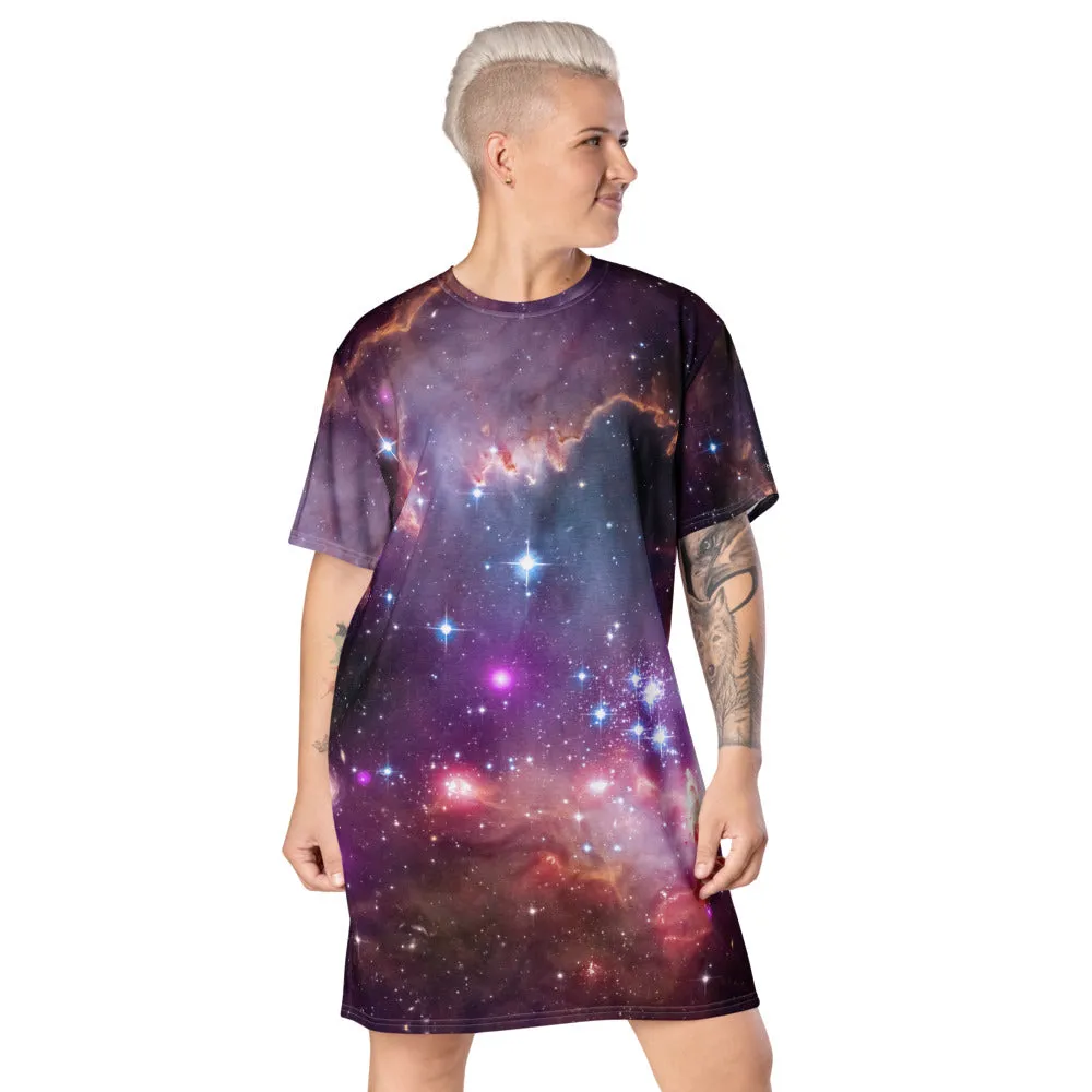 NGC 602 Nebula T-Shirt Dress