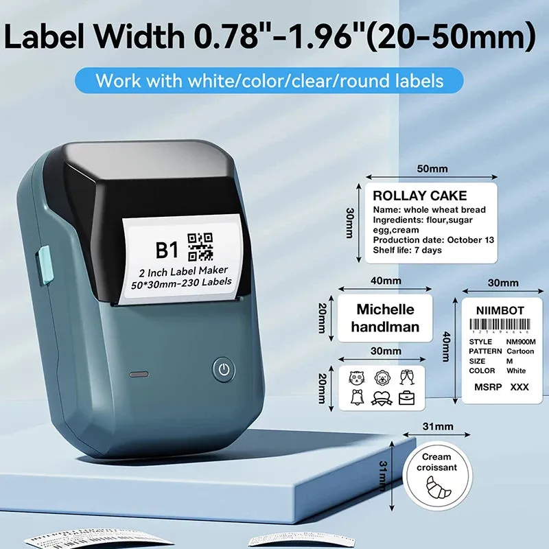 Niimbot B1 Portable Label Printer