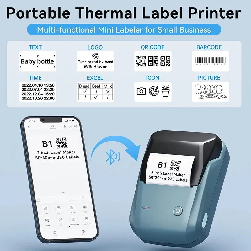 Niimbot B1 Portable Label Printer