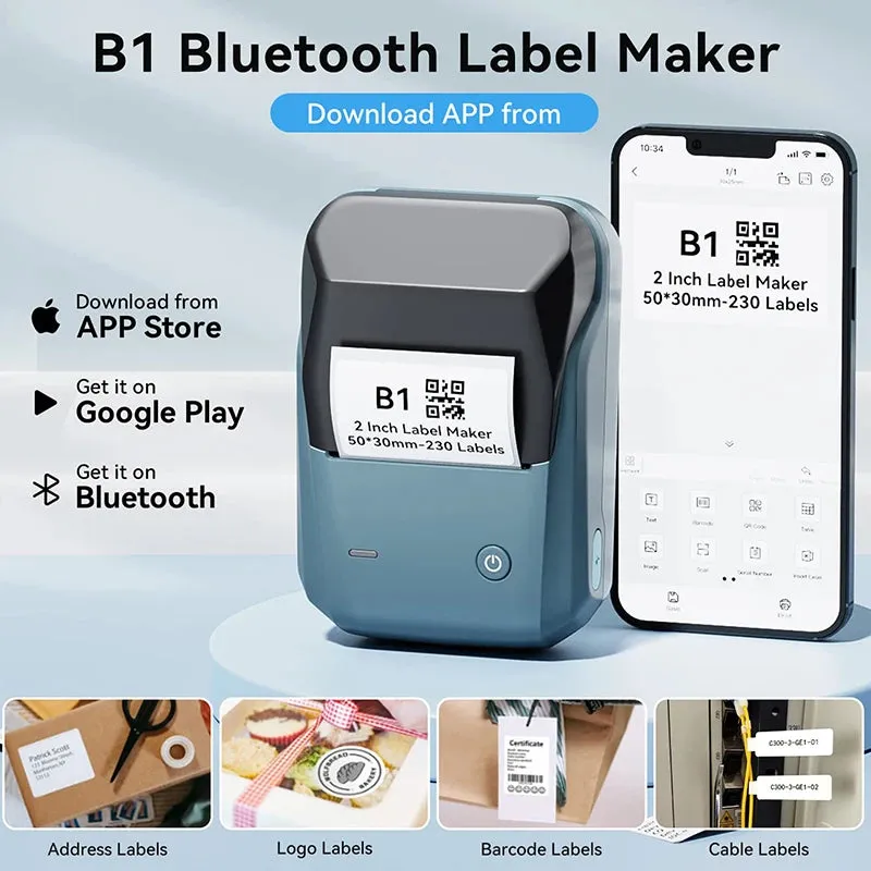 Niimbot B1 Portable Label Printer