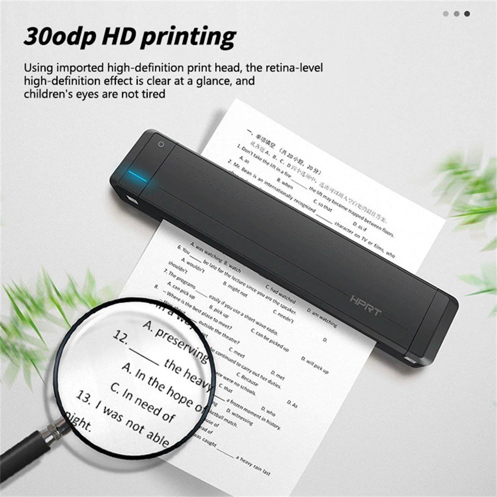 Portable Mini Bluetooth Thermal Printer with Built-in Battery