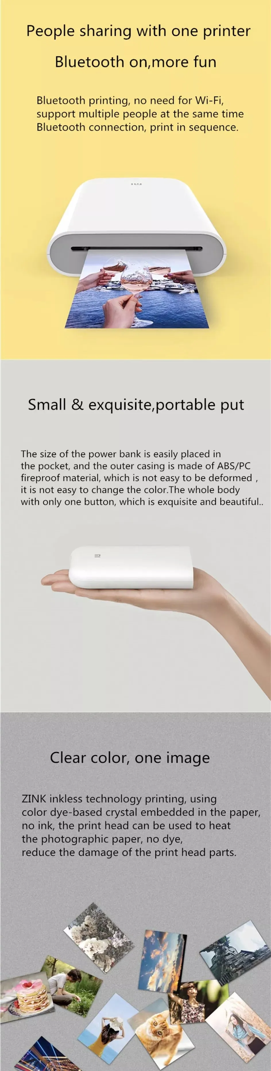 Portable Mini Pocket Printer