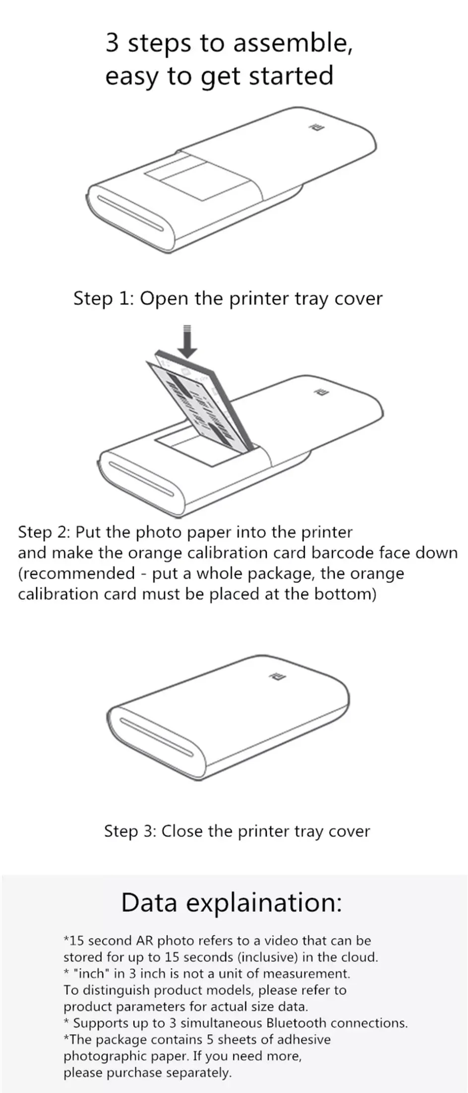 Portable Mini Pocket Printer