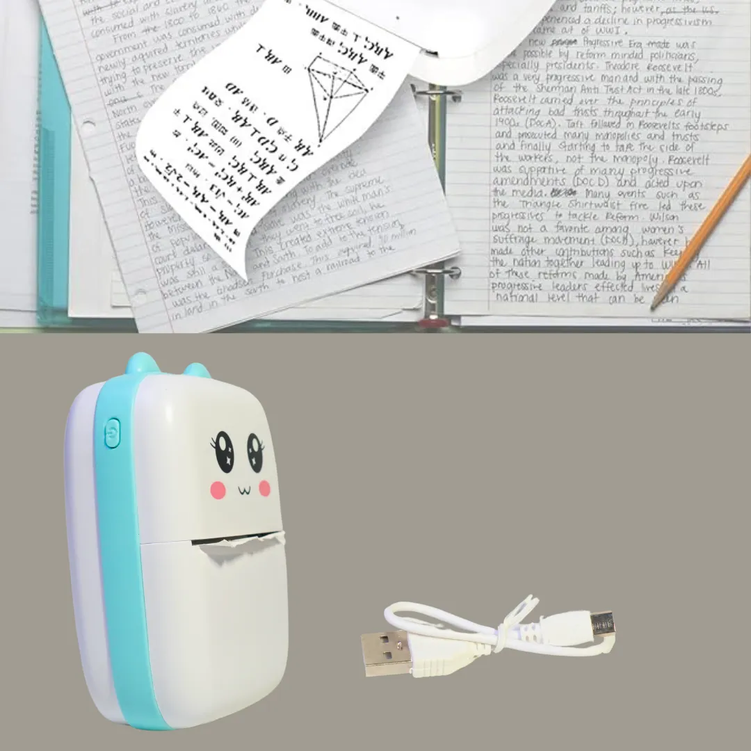 Portable Mini Printer for Kids (Random colours will be sent)