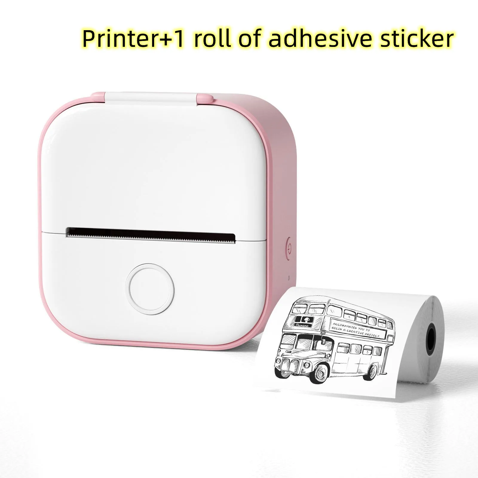 Portable Mini Thermal Label Printer, Home Photo Printer Student Wrong Question Printer Bluetooth Mini Label Printer Price Tag