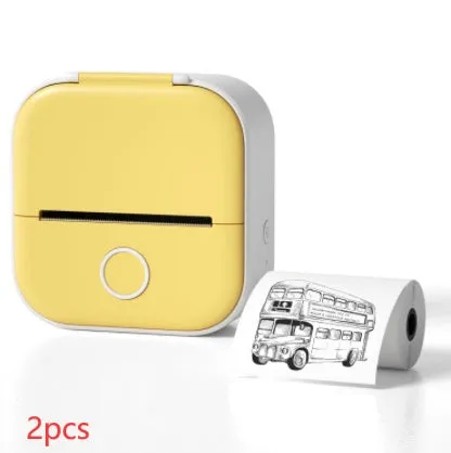 Portable Mini Thermal Label Printer, Home Photo Printer Student Wrong Question Printer Bluetooth Mini Label Printer Price Tag