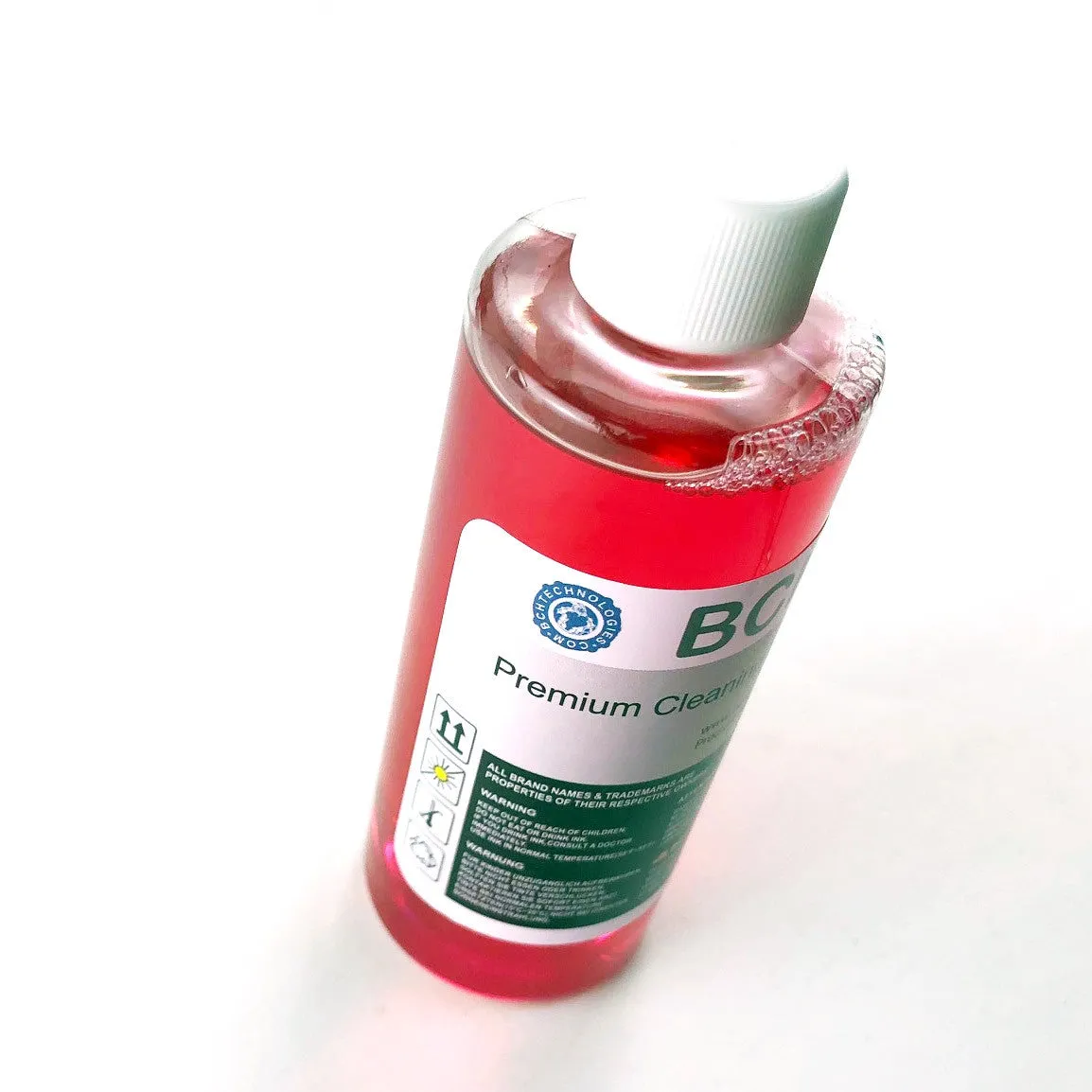 Premium BCH MaxStrength™ RED Professional Cleaning Solution for Water-Based Inks: Dye, Pigment, Sublimation - NOT FOR SOLVENT INK